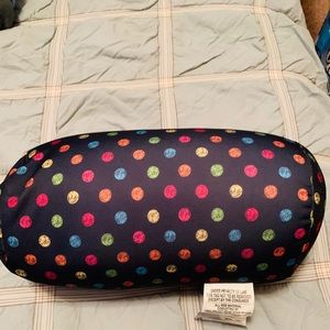 Colorful polkadot beanbag pillow! NWT